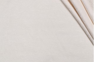 Nahanni Chenille Damask Upholstery Fabric in Cream