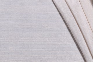 Savelli Silk Decorator Fabric in Alabaster