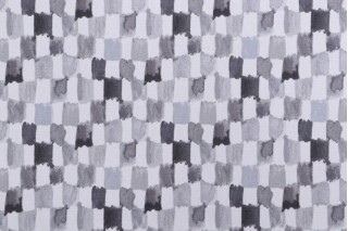 Kelly Ripa Home Applause Printed Cotton Drapery Fabric in Oyster 