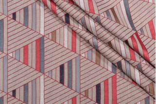 Waverly Flagship Embroidered Drapery Fabric in American 