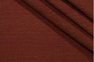 Grey Watkins Telluride Woven Chenille Upholstery Fabric in Claret/Camel for Scalamandre