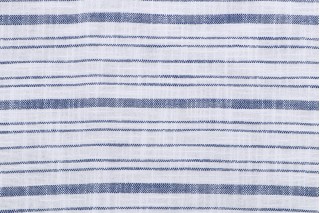 Stripe Woven Outdoor Fabric in Marine