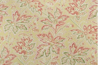 Thibaut Brunswick F9102 Printed Cotton Drapery Fabric in Green
