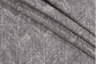 Herringbone Woven Solution Dyed Acrylic Outdoor Fabric in Black Sand