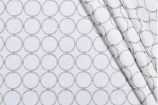 PK Lifestyles Ringtone Emb Drapery Fabric in Mineral