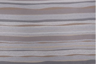 Ambergris Stripe Woven Outdoor Fabric in Stone
