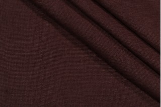 Kaufmann Slubby Linen Woven Decorator Fabric in Chocolate 