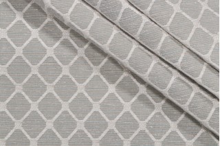 Thibaut Nadia Trellis W71817 Woven Chenille Upholstery Fabric in Aqua