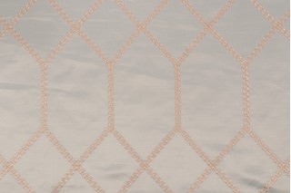 Valiant Fabrics Avalon Embroidered Drapery Fabric in Spa
