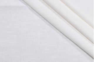 1 Yard Brandywine Duck Woven Decorator Fabric in White