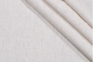1 Yard Garret Woven Chenille Upholstery Fabric in Ivory
