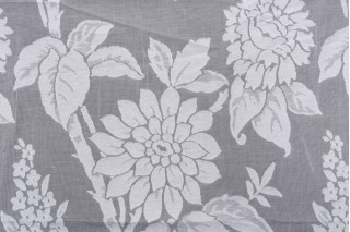 Scalamandre Brompton Sheer Drapery Fabric in Ivory