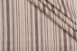 Thibaut Sullivan Stripe W79105 Woven Upholstery Fabric in Beige