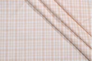 Thibaut Hatteras Check W86761 Woven Decorator Fabric in Beige