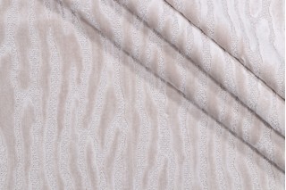 Hamilton Bedford Velvet Upholstery Fabric in Ivory 