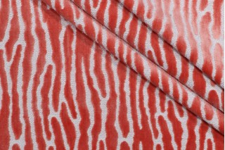 Hamilton Bedford Velvet Upholstery Fabric in Melon 