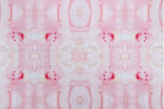 Hamilton Eloise Printed Cotton Drapery Fabric in Blushing 