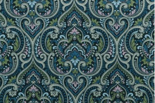 Richloom Parkview Printed Polyester Outdoor Fabric in Emerald 