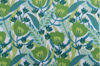 Richloom Fournett Printed Polyester Outdoor Fabric in Palm 