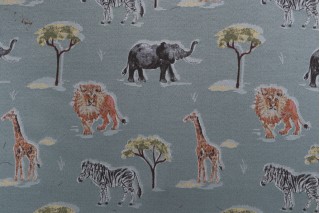 Golding Safari Trek Tapestry Upholstery Fabric in Jungle 