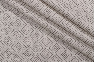 Niagara Embroidered Drapery Fabric in Rattan
