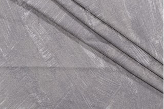 Old World Weavers Vector Cross Woven Drapery Fabric in Silver for Scalamandre