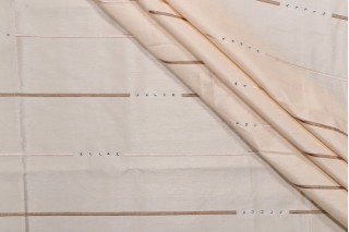 Old World Weavers Brillants Rhinestone Embroidered Drapery Fabric in Beige for Scalamandre