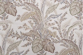 Thibaut Arlington F93817 Printed Drapery Fabric in Cream