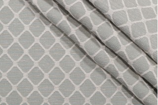 Thibaut Nadia Trellis W71817 Woven Chenille Upholstery Fabric in Aqua