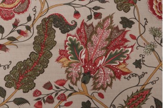 Thibaut Dorchester F99011 Printed Drapery Fabric in Tan