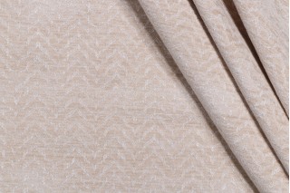Lotte Woven Chenille Upholstery Fabric in Vanilla