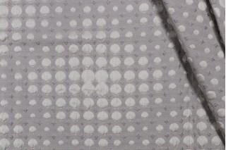 1 Yard Retro Trellis Matelasse Upholstery Fabric in Grey