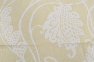 Thibaut Mojito F93215 Printed Linen Drapery Fabric in Pea