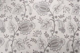 Kaufmann South Point Printed Polyester Drapery Fabric in Stone