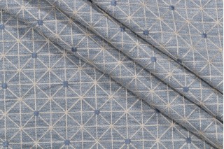 PK Lifestyles Sierra Embroidered Drapery Fabric in Seaside 