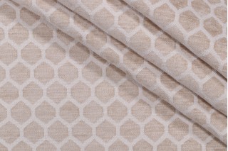PK Lifestyles Honeycomb Performance Woven Chenille Upholstery Fabric in Sand 