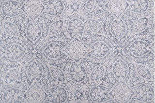 PK Lifestyles Damask Foliage Upholstery Fabric in Indigo 