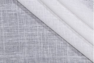 PK Lifestyles Angelina Semi-Sheer Drapery Fabric in White 