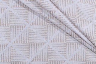 PK Lifestyles Maddox Embroidered Drapery Fabric in Flax 