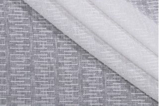 PK Lifestyles Carmela Sheer Drapery Fabric in White 