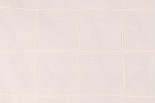 Onyx Age Cord Check Corded Woven Cotton Decorator Fabric in Canvas