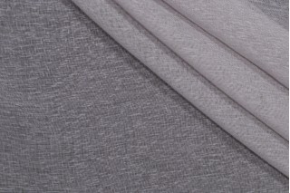 Octave Sheer Drapery Fabric in Smoke