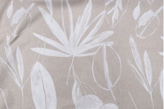 Kaufmann Brooklyn Printed Drapery Fabric in Meringue