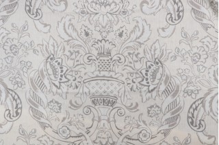 Portfolio Textiles Royale Printed Linen Drapery Fabric in Slate for Kravet CLOSEOUT
