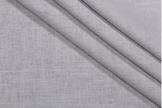 Jacqueline Woven Linen Blend Decorator Fabric in Silver