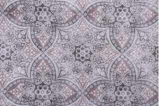 Kaufmann Alfresco Printed Cotton Drapery Fabric in Slate