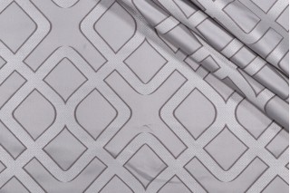 Olympus Damask Decorator Fabric in Sterling