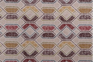 Rena Woven Chenille Upholstery Fabric in Multi 