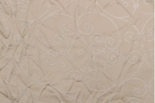 Thibaut Lavolta Scroll W71807 Woven Upholstery Fabric in Cream