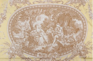 Thibaut Biltmore F97314 Printed Cotton Drapery Fabric in Brown